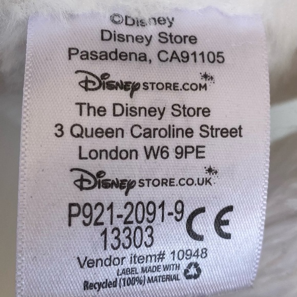 Disney Store Authentic The Aristocats Marie Plush Medium 13”White Cat - Picture 6 of 8